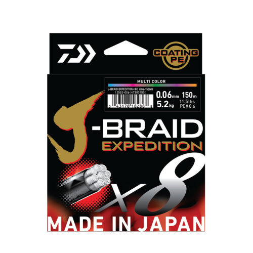 Daiwa J-Braid Expedition Smash Orange 150 M İp Misina - 1