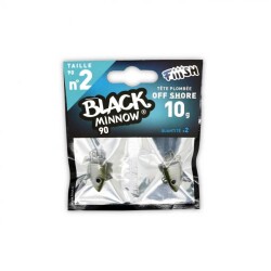 Fiiish Black Minnow 120 Jig Head Shore khaki loodkop N°3 12g