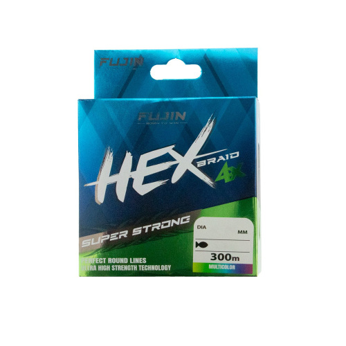 Fujin Hex Braid 4X 300 M Multicolor PE İp Misina - 1