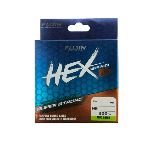 Fujin Hex Braid 8X 300 Mt Fluo Green PE İp Misina - 1