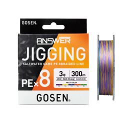 Gosen Jigging Answer X8 300 Mt Multicolor İp Misina - 1