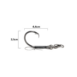 Top Game Circle Swivel Big Bait Big Game Hook - 2