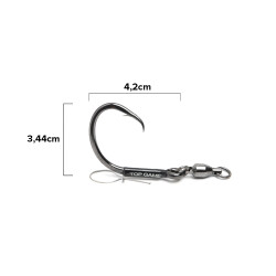 Top Game Series H Swivel L Big Game Hook - 2