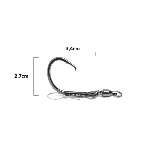 Top Game Series H Swivel S Big Game Hook - 2